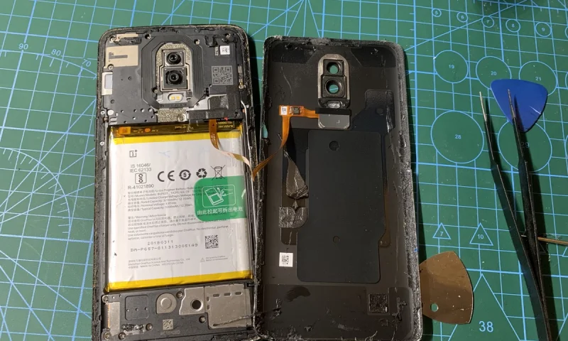 更换一加6后盖和指纹