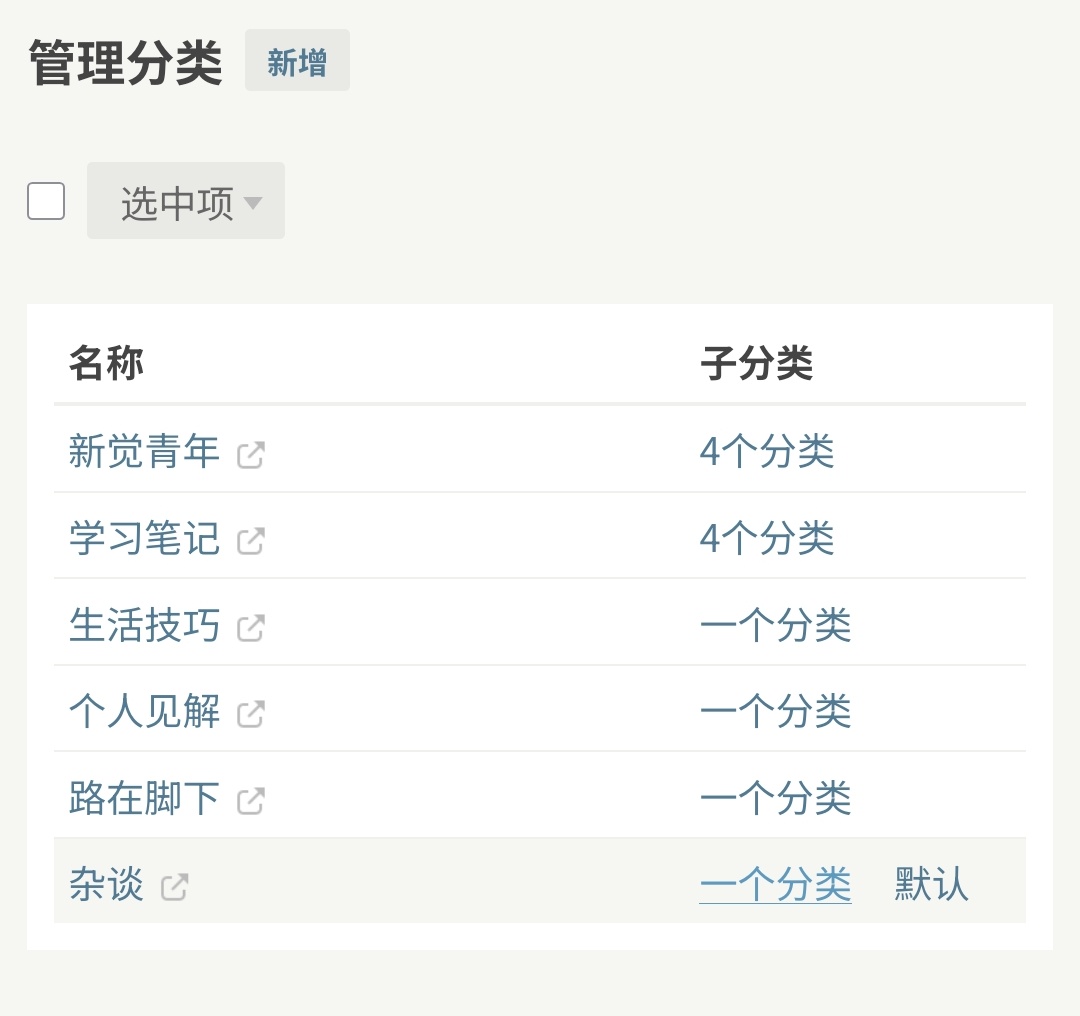 分类目录